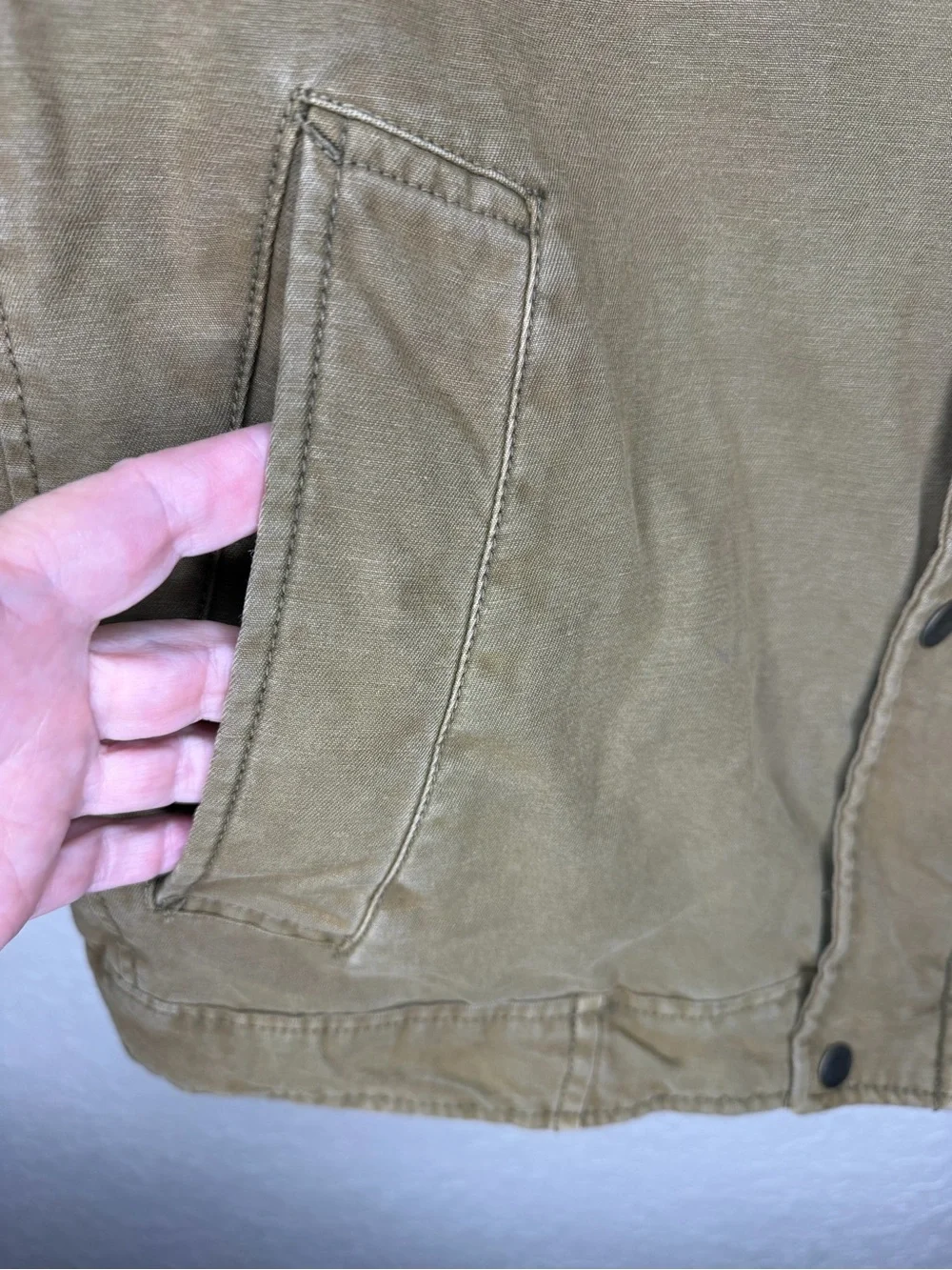 Levi's Olive Brown Sherpa Collar Field Jacket